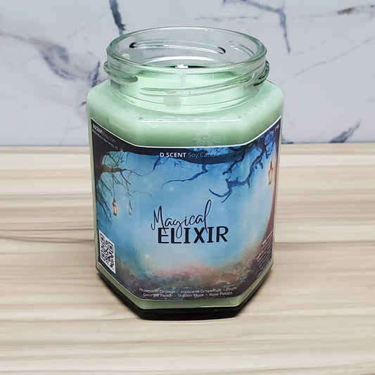 Magical ELIXIR Soy Candle | Large Hex Jar