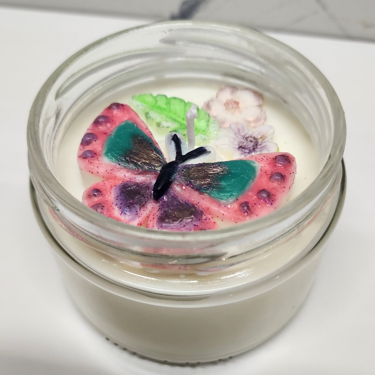 Butterfly Soy Candle | Wide Straight-Side Jar