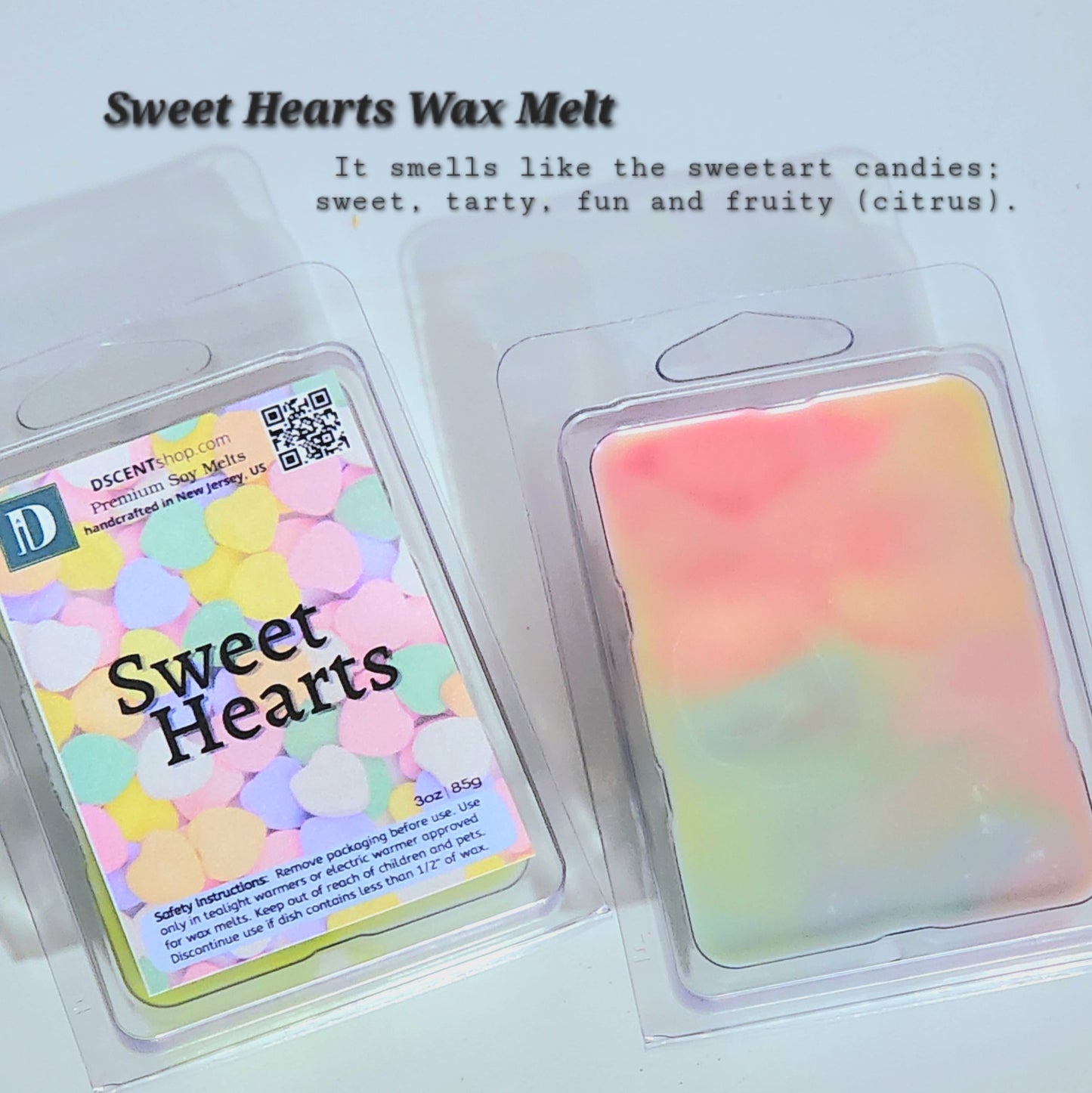 Sweet Hearts Soy Wax Melts | Clamshell