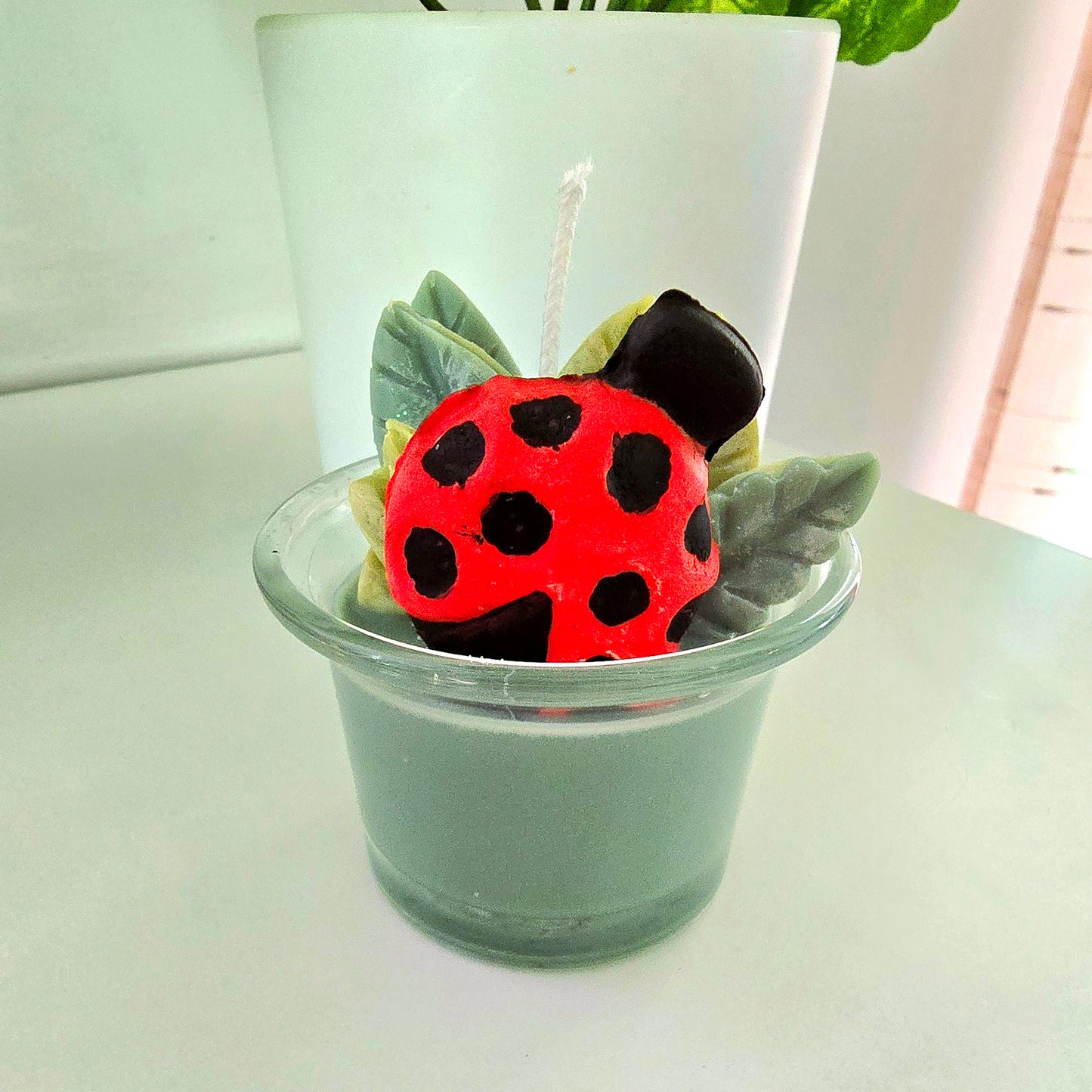 Ladybug Mini Candle, Handmade, Soy Wax, Aromatic, Home Frangrance, Animal Style, Decor