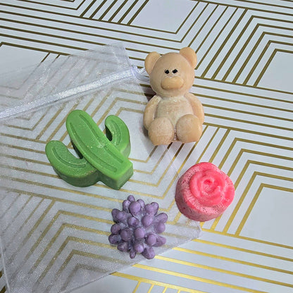 Teddy Bear Cactus Melts, Soy Wax, Aromatic Tarts, Home Frangrance, Boho Style