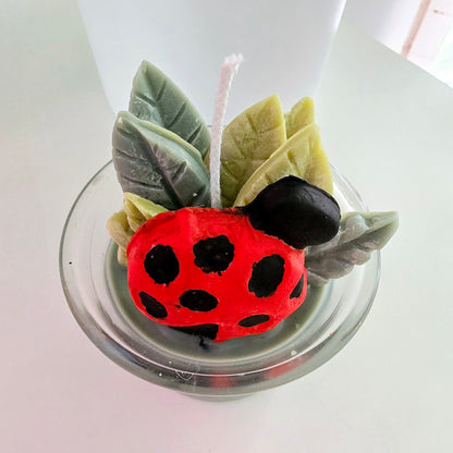 Ladybug Mini Candle, Handmade, Soy Wax, Aromatic, Home Frangrance, Animal Style, Decor