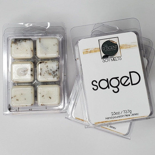 sageD Soy Wax Melts | Clamshell - D SCENT 