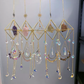 Clear Quartz | Crystal Wind Chime Moon and Sun Catcher
