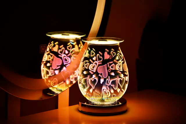 Bunch of Hearts 3D Touch Electric US Wax Warmer / Oil Burner