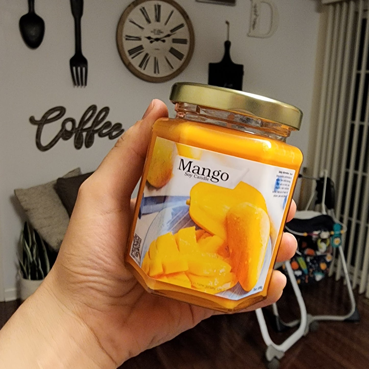Mango Soy Candle | Large Hex Jar