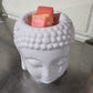 White Thai Buddha Head Wax Warmer / Oil Burner