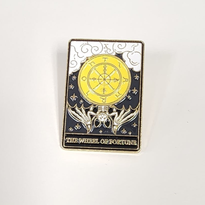The Wheel of Fortune Tarot Card Enamel Pin
