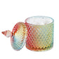 Modern European Colorful Glass with Raw Crystals and chips | Luxury Candles