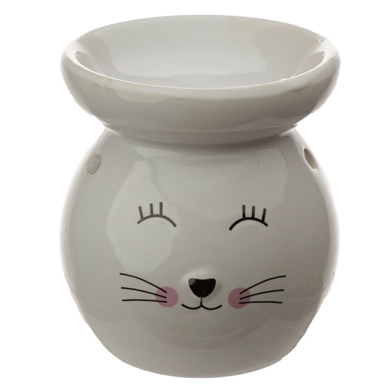 Cat Face Ceramic Wax Warmer / Oil Burner