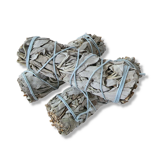 Handcrafted White Sage Smudge Stick (Pack of 3)