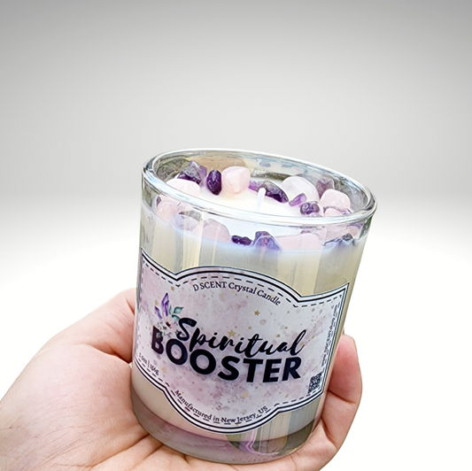 Spiritual BOOSTER Soy Candle | Small Iridescent Jar