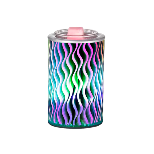 Colorful Curvy Lines 3D Electric US Wax Warmer / Oil Burner