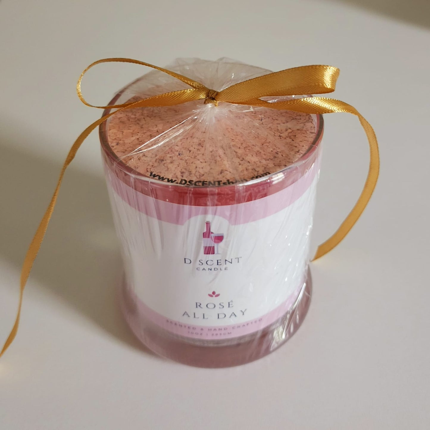 ROSÉ ALL DAY Soy Candle | Libbey Rock Tumbler