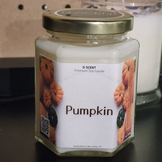 Pumpkin Soy Candle | Large Hex Jar