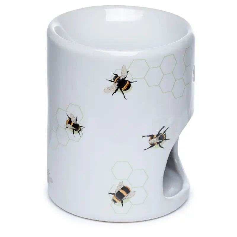 Bee's and Honeycomb Lines | Fragrance Warmer | Ceramic Tea Light Burner